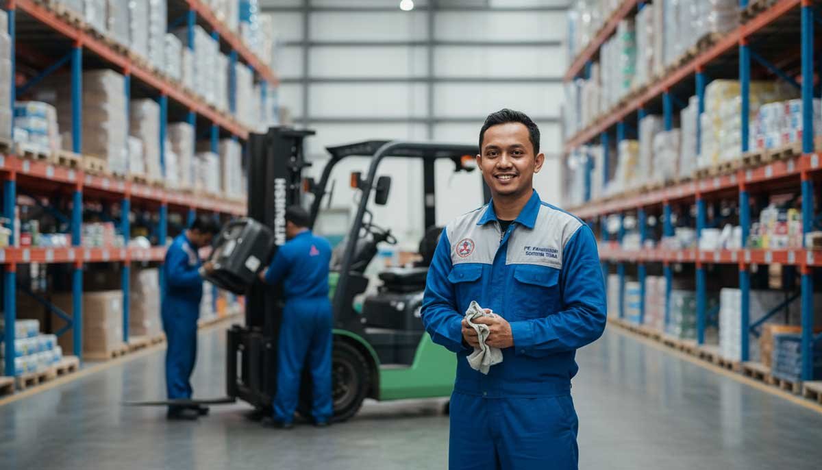 service berkala forklift mitsubishi karawang